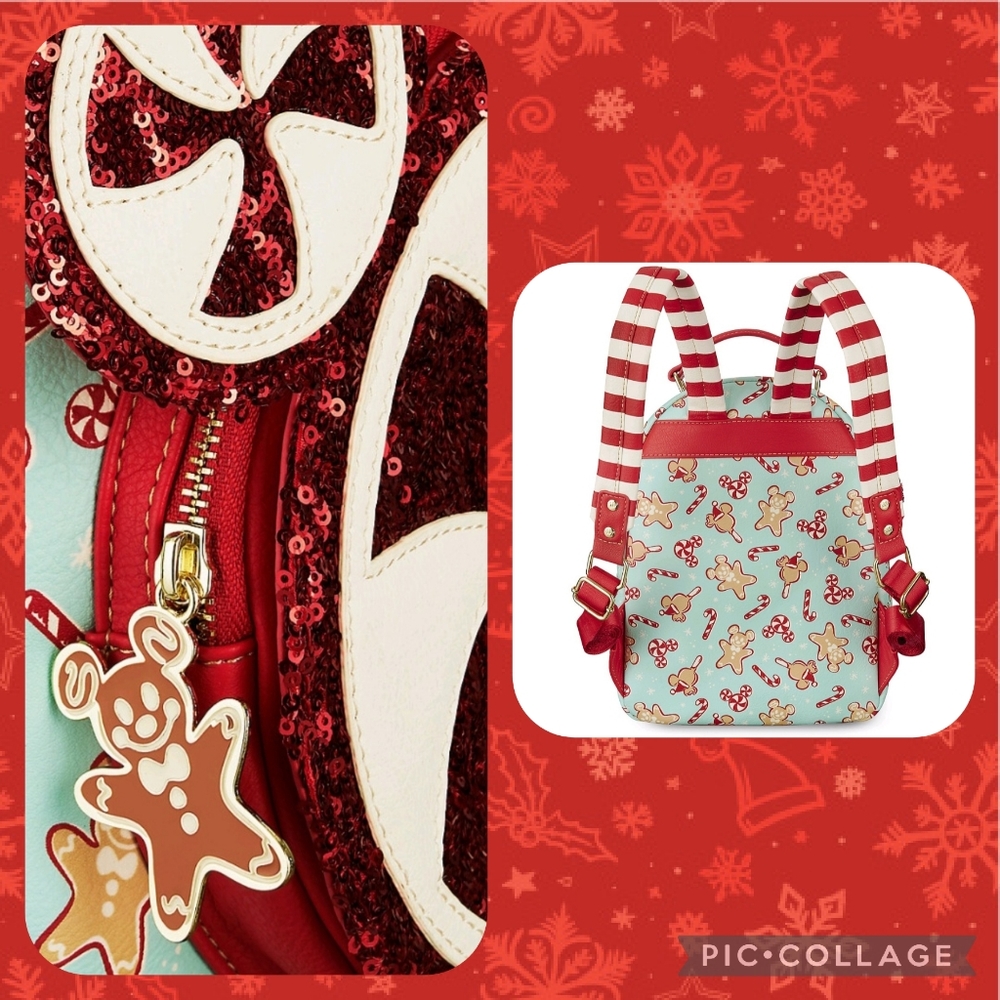 LOUNGEFLY Holiday Treats Mini Backpack - Picture 2 of 7
